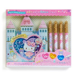 Hello Kitty 變色筆組附便條紙，多色筆/多用筆/彩色筆/便條本/畫畫冊/文具組，X射線【C844106】