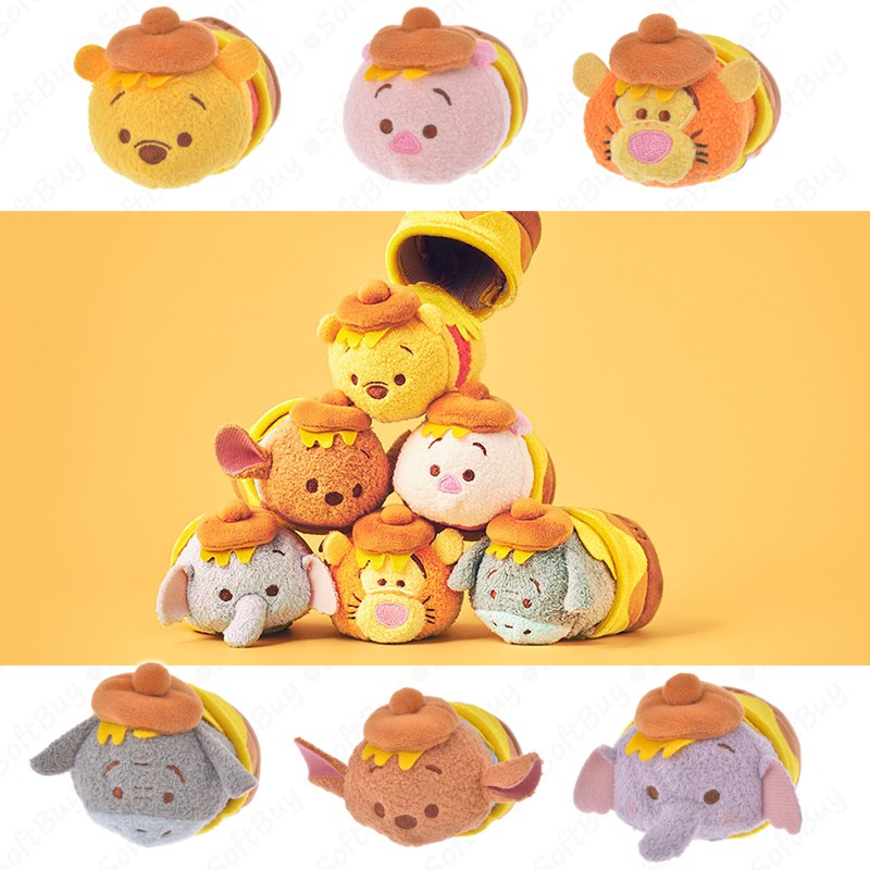 現貨 小熊維尼家族蜂蜜罐tsum Tsum S 100 日本迪士尼商店正品維尼小豬跳跳虎屹耳小荳嘟嘟 蝦皮購物