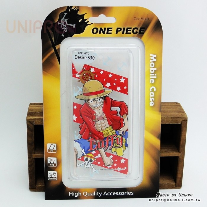 HTC Desire 626 530 628 航海王 One Piece 紅條紋 魯夫 TPU 手機殼 正版授權 海賊王