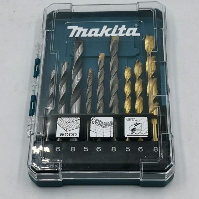 "台南工具好事多" 限期特價品 Makita 牧田 D-71962 直柄鑽頭綜合組 金屬鑽頭 9支/組 木工 金屬 石材