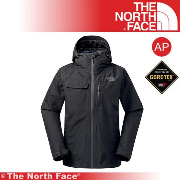 【The North Face 男 GTX防水外套(可套接)《黑》】3KT2-JK3/保暖外套/連帽外套/戶外/悠遊山水