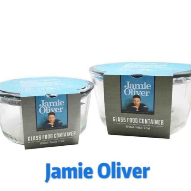 Jamie Oliver圓形耐熱玻璃保鮮盒（大）1550ml 全聯