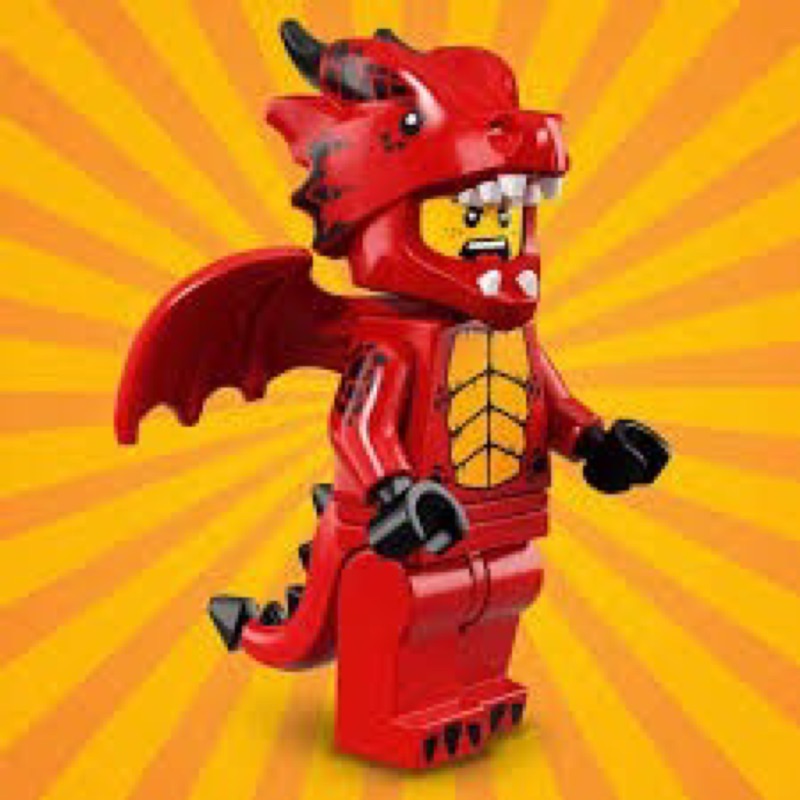 樂高 lego 71021 18代 7號 紅龍 噴火龍 恐龍裝 Dragon suit guy