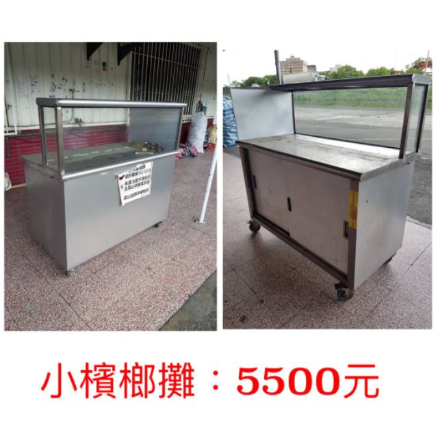 中古二手白鐵不鏽鋼餐車推車檳榔攤車 蝦皮購物