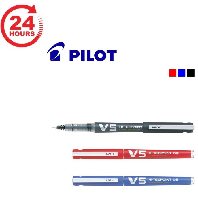 PILOT百樂 BXC-V5-BGD 卡式V5鋼珠筆 / BXS-IC-S3 V5鋼筆墨水管3入