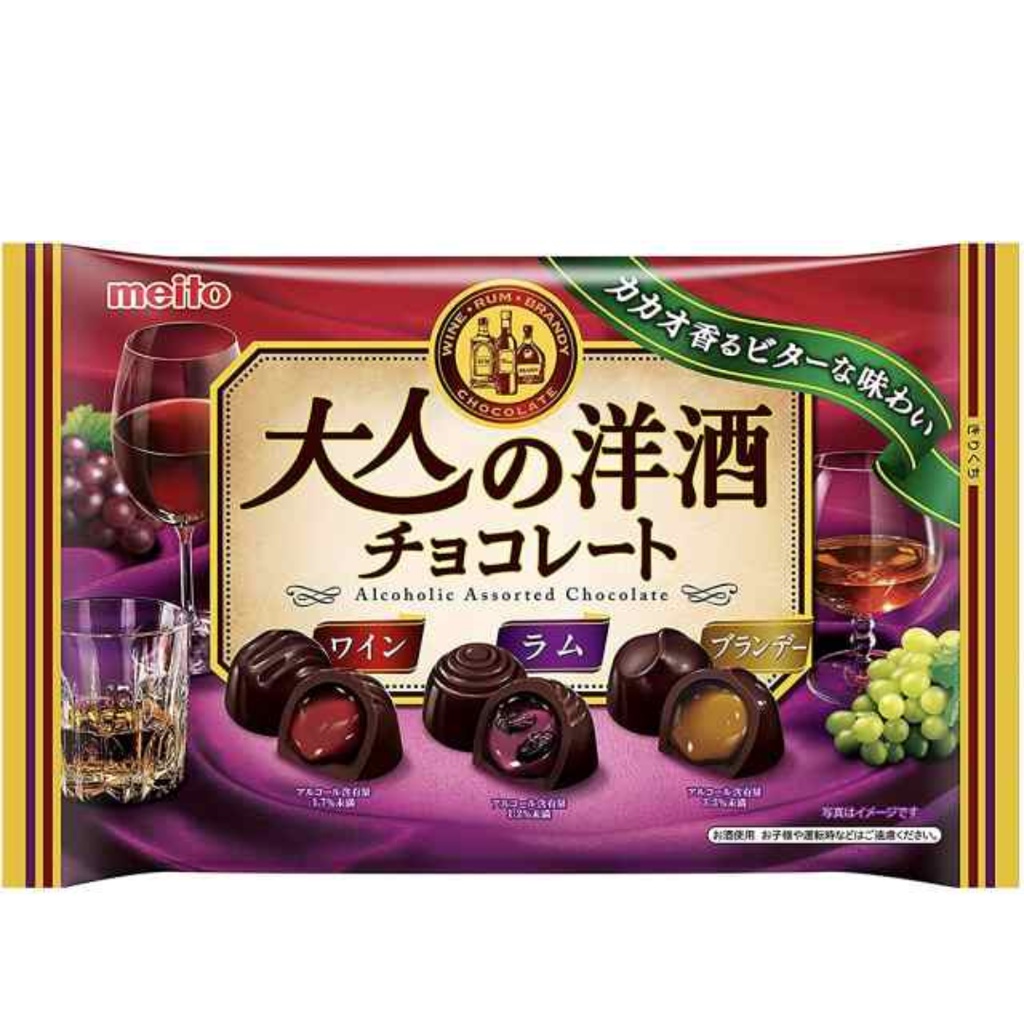 日本 進口 零食 和菓子 　大人の洋酒巧克力
