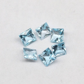 【艾朵拉水晶】【請聊聊確認有無現貨】天然天空藍晶託帕石SQ直花3A戒面裸石首飾鑲嵌優選
