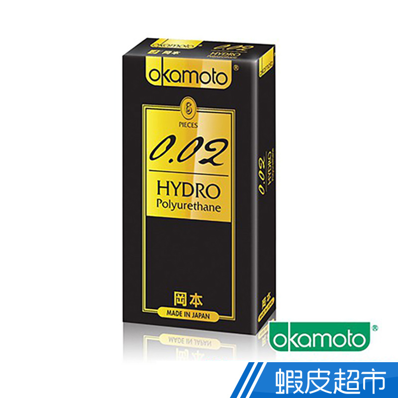 Okamoto岡本 002 Hydro Polyurethane 水感勁薄 衛生套 / 保險套 (6入裝/盒)蝦皮直送