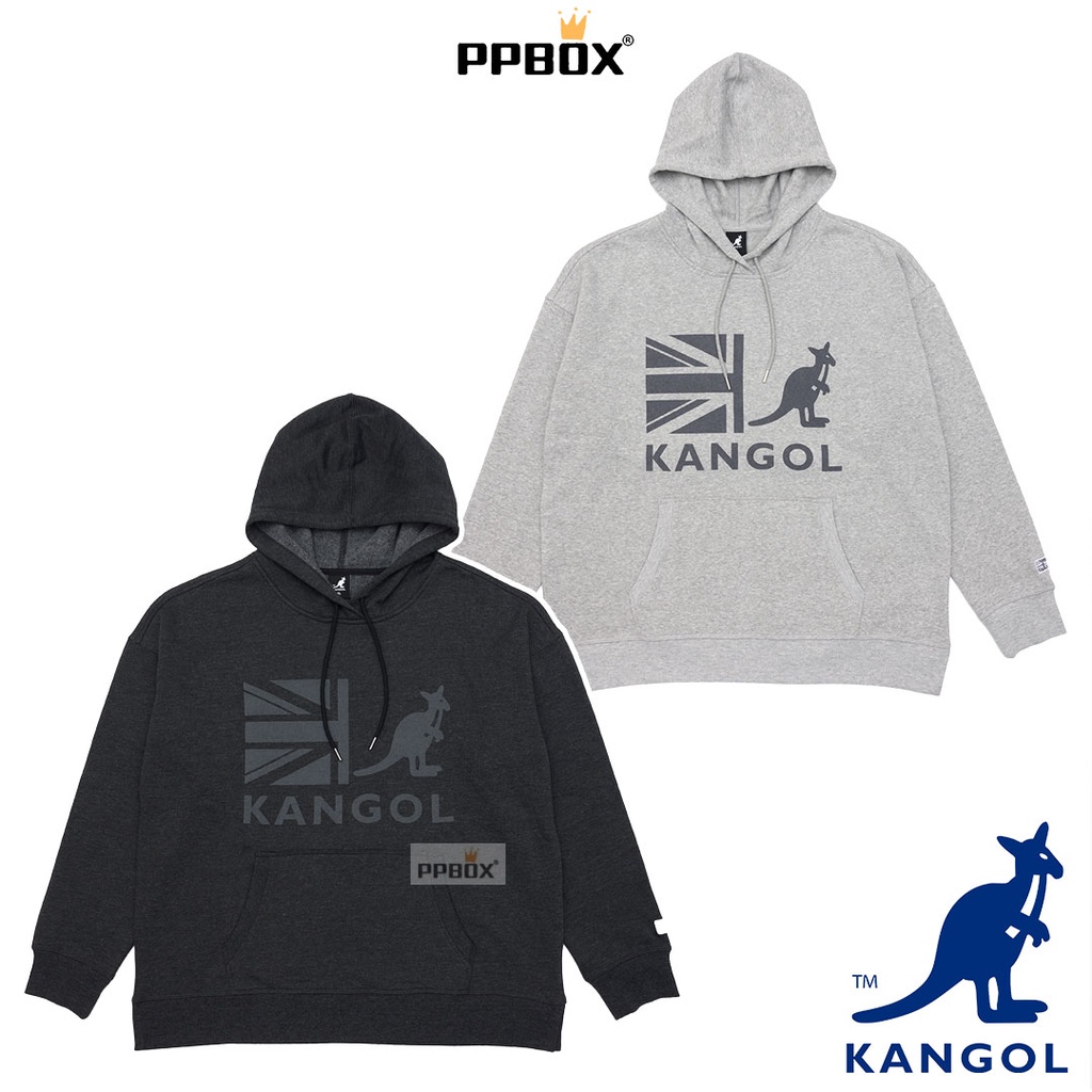 KANGOL 英國 袋鼠 帽T 落肩 刷毛【62551120】長袖 大學T 連帽 保暖 經典 秋冬 聖誕禮物 交換禮物