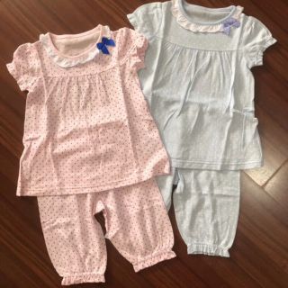 臺灣現貨 日本原單 純棉柳條紗女童居家服 外出服 套裝 睡衣
