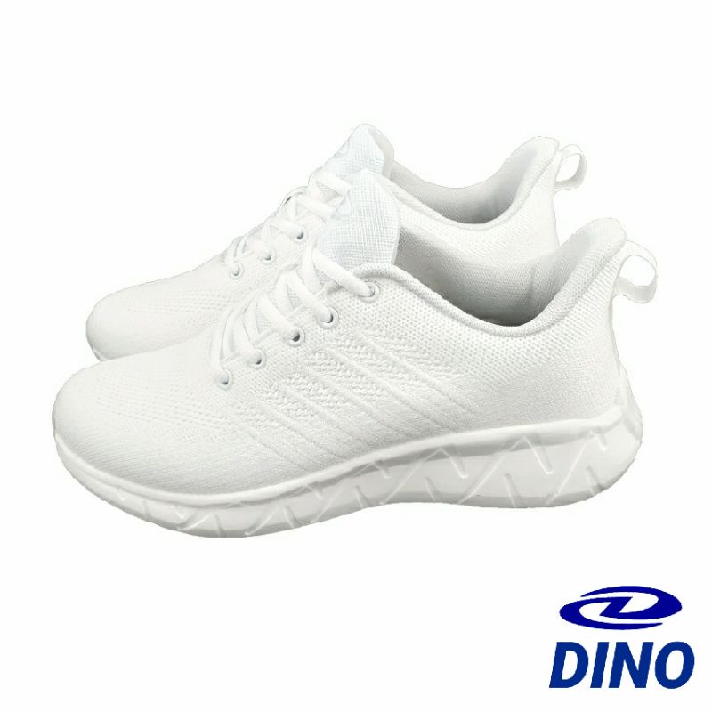 【MEI LAN】DINO (男) 飛織 透氣 輕量 慢跑鞋 運動鞋 避震 防臭 Q彈 6256 白 另有黑色