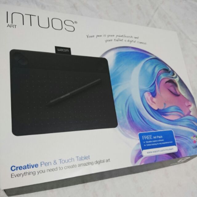 Wacom Intuos Art 藝術創意觸控繪圖板-經典黑(小) CTH-490