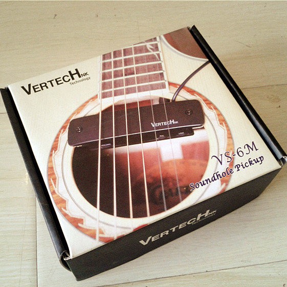 亞洲樂器 VERTECH VS-6M 響孔式雙系統民謠吉他拾音器 可收打板 Finger Style 的最愛
