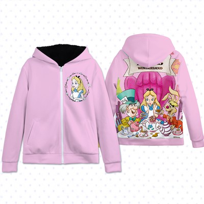 J028 秋冬新款愛麗絲加絨連帽外套