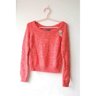 全新正品 美國國民品牌 American Eagle AE 紅色針織毛衣