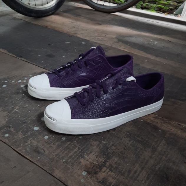 匡威 Converse CONS Jack Purcell PRO x poptradingcompany 大紫/黑龍皮