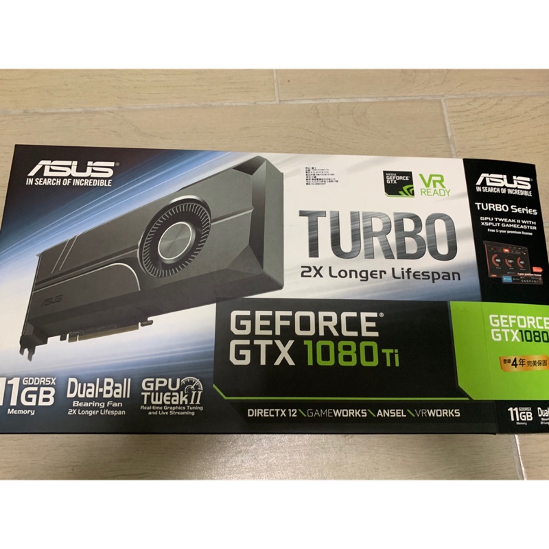 <ASUS>TURBO-GTX 1080Ti-11G 顯示卡 二手