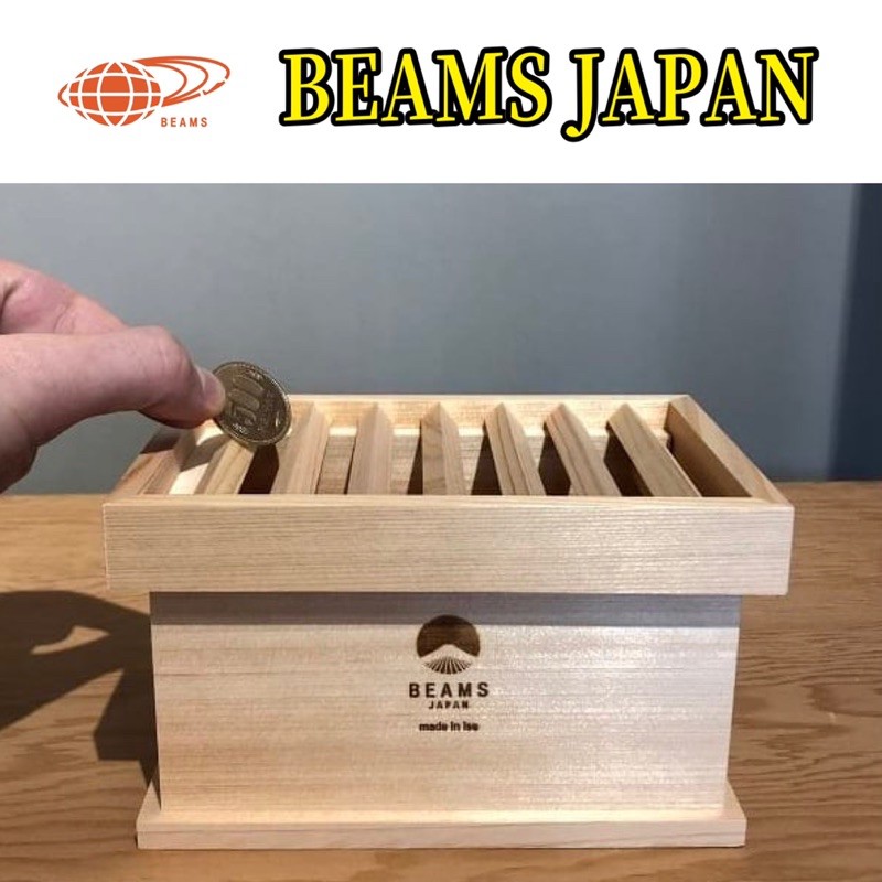 台灣現貨 BEAMS JAPAN  x 俵田屋 塞錢箱 儲金箱 存錢筒 紀念品 寺廟 神社 日本 限定