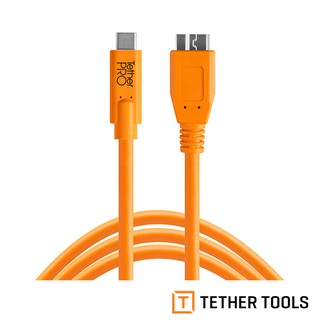 Tether Tools CUC3315-ORG USB-C 轉 3.0 Micro-B 傳輸線 4.6m