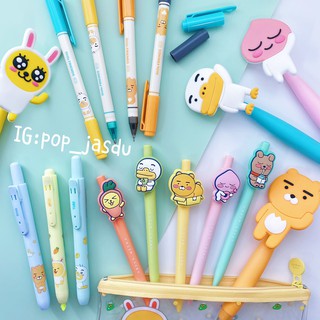韓國文具⭕️ 原子筆 四色筆 萊恩 Ryan 桃子Apeach 蘿蔔Mizi 正版標籤 筆 kakao friends