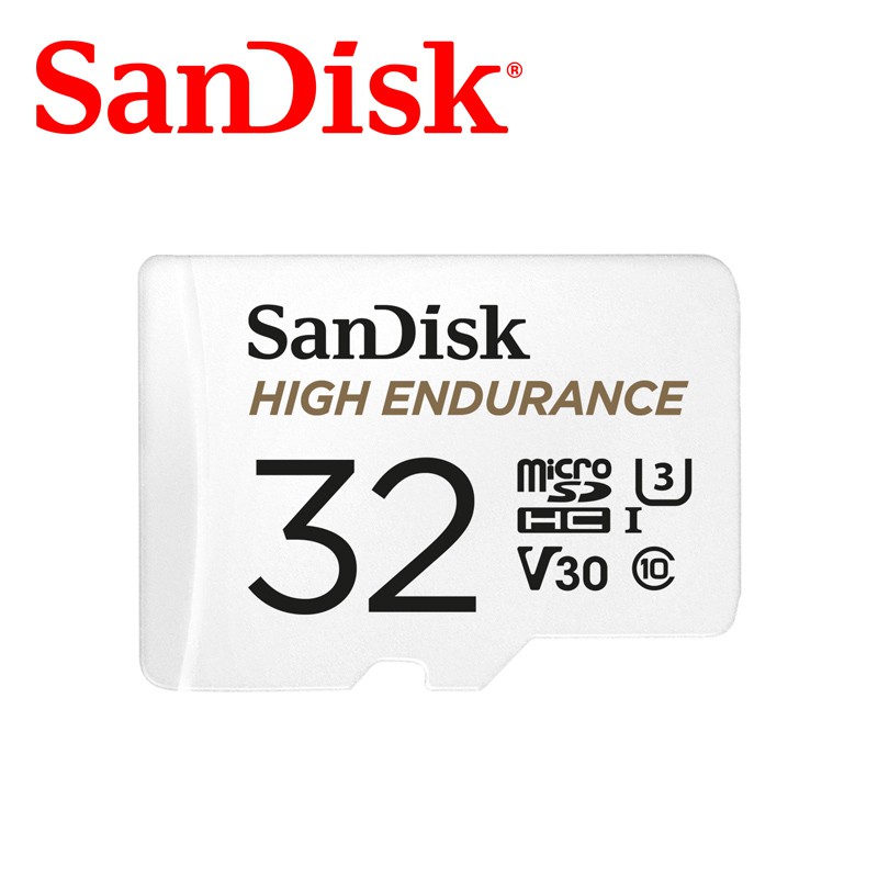 SanDisk 高耐久度影片監控專用microSDHC  UHS-1記憶卡 32GB 公司貨