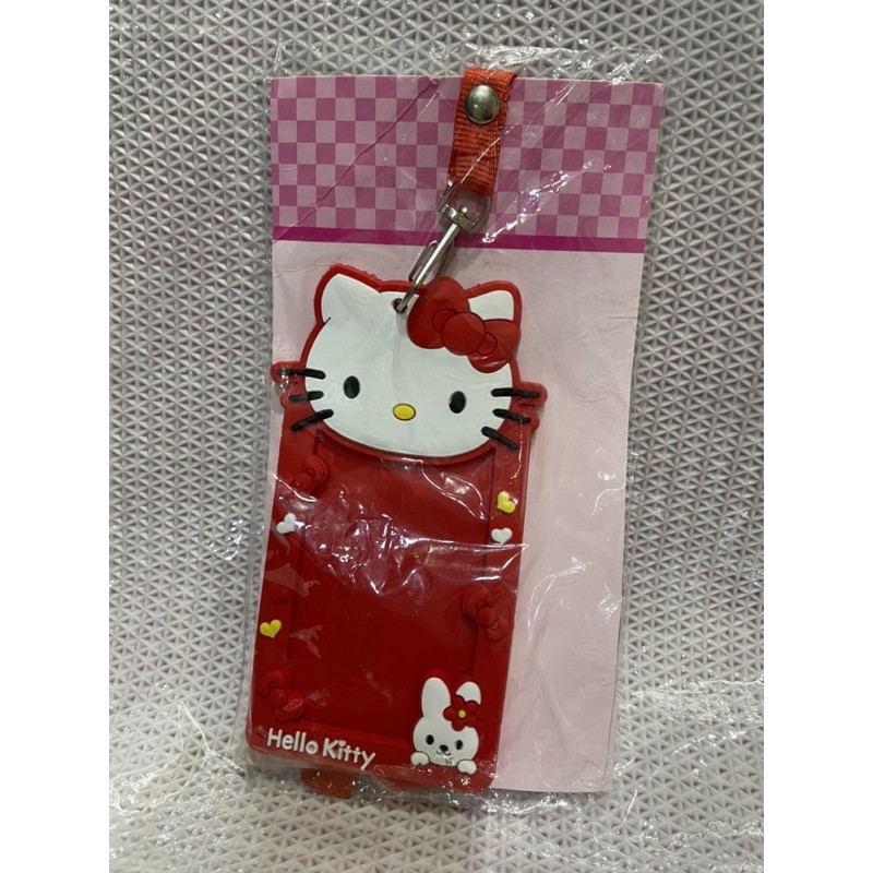 kitty 無嘴貓 識別證套+掛帶 行李吊牌 悠遊卡套