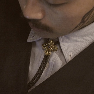 Sting925 STB_03 Bolo Tie 真皮純銀波洛領帶