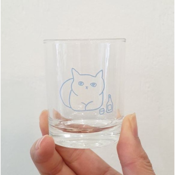 Juicy/韓國 文創 露營貓貓 貓咪燒酒杯 貓咪 燒酒杯 杯子 韓國代購