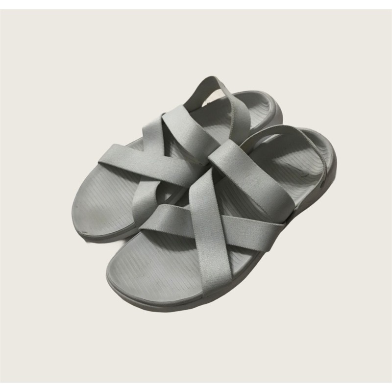 (二手）Nike Roshe One Sandal 綁帶 露趾 運動涼鞋 灰色 白色 忍者 涼鞋
