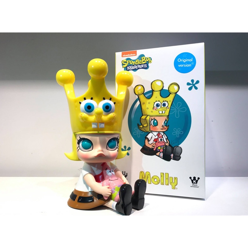 全新 無擺設 MOLLY x SPONGEBOB  Kennyswork Unbox 海綿寶寶 茉莉