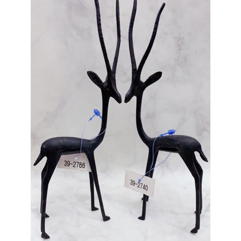 日本🇯🇵現貨 鐵製 山羊 羚羊 鈴羊 情侶 工業風 極細 擺飾品 裝飾品 居家佈置 裝潢 簡約 動物 設計款 現貨
