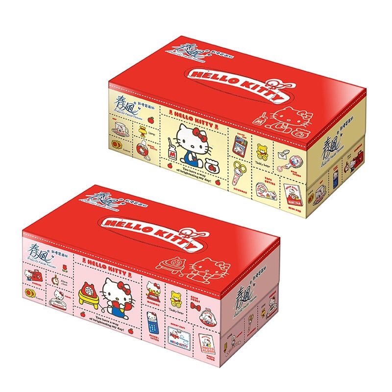 春風Hello Kitty盒裝面紙 150抽 單一盒