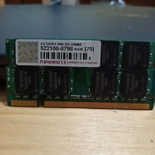 創見 transcend DDR2 800 SO-DIMM 筆電 NB用記憶體