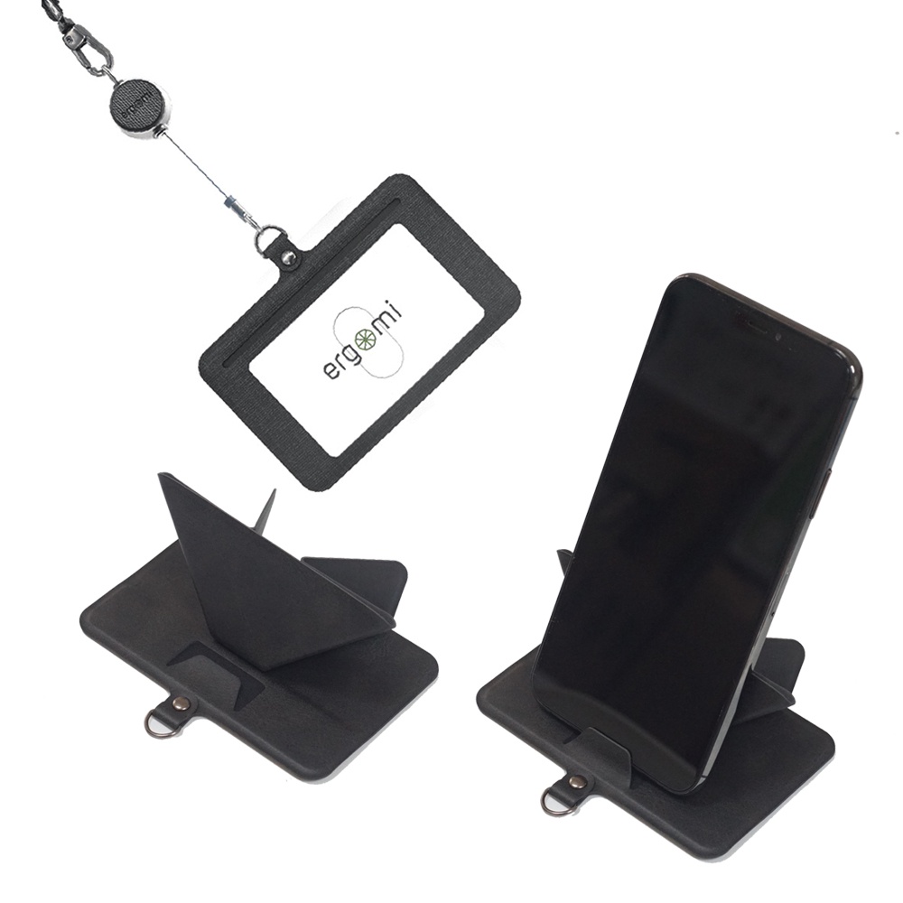 ergomi Transformer 多功能磁吸式識別證手機支架 證件套