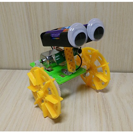 【AI電子】*(A1-1)聲控機器人 電動機器人 瓦力DIY手工益智拼裝 科技小製作小發明