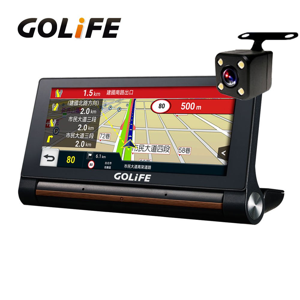 【GOLiFE】GoPad X 智慧四合一WiFi中控行車導航平板 (附倒車顯影鏡頭組+加碼送16G)