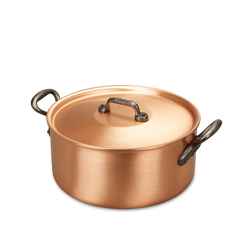 比利時FALK 紅銅湯鍋 24cm 經典款 (含鍋蓋)
