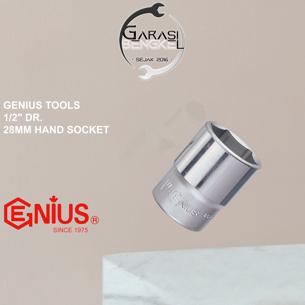 Genius Tools 28mm 1/2 Dr 手動套筒減震鎖