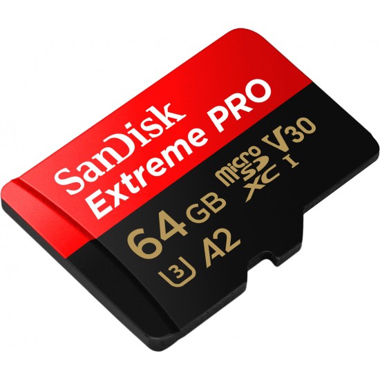 公司貨SanDisk 64GB Extreme Pro A2 V30 microSDXC U3 V30終生保固高速記憶卡