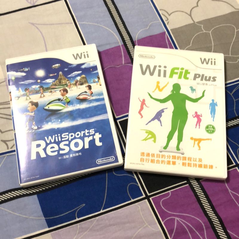 Wii sports+Wii fit Plus 兩片正版遊戲