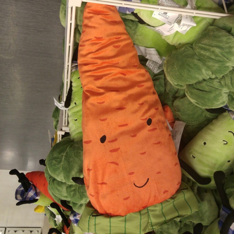 IKEA 絕版品娃娃 花椰菜&amp;紅蘿蔔