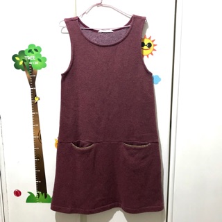 二手童裝【NET 厚款背心裙~ 冬裝】12號150CM，衣長77cm
