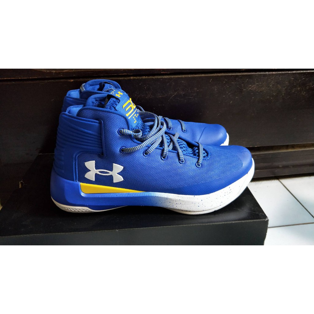 Under Armour UA Curry 3 Zero 皇家藍 勇土藍 季後賽- us11