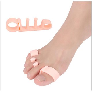 【 美腿分趾套 】 ( 一對裝)五孔佩戴趾紓壓減腳趾 腳趾分趾器 避免重疊腳趾墊錘狀趾分離