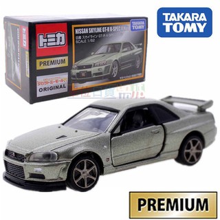 『 單位日貨 』日本正版 TOMICA 多美 NISSAN SKYLINE GT-R 白金 黑盒 合金 小車 無號碼