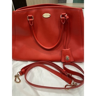 Coach 正品真皮手提肩揹斜揹包