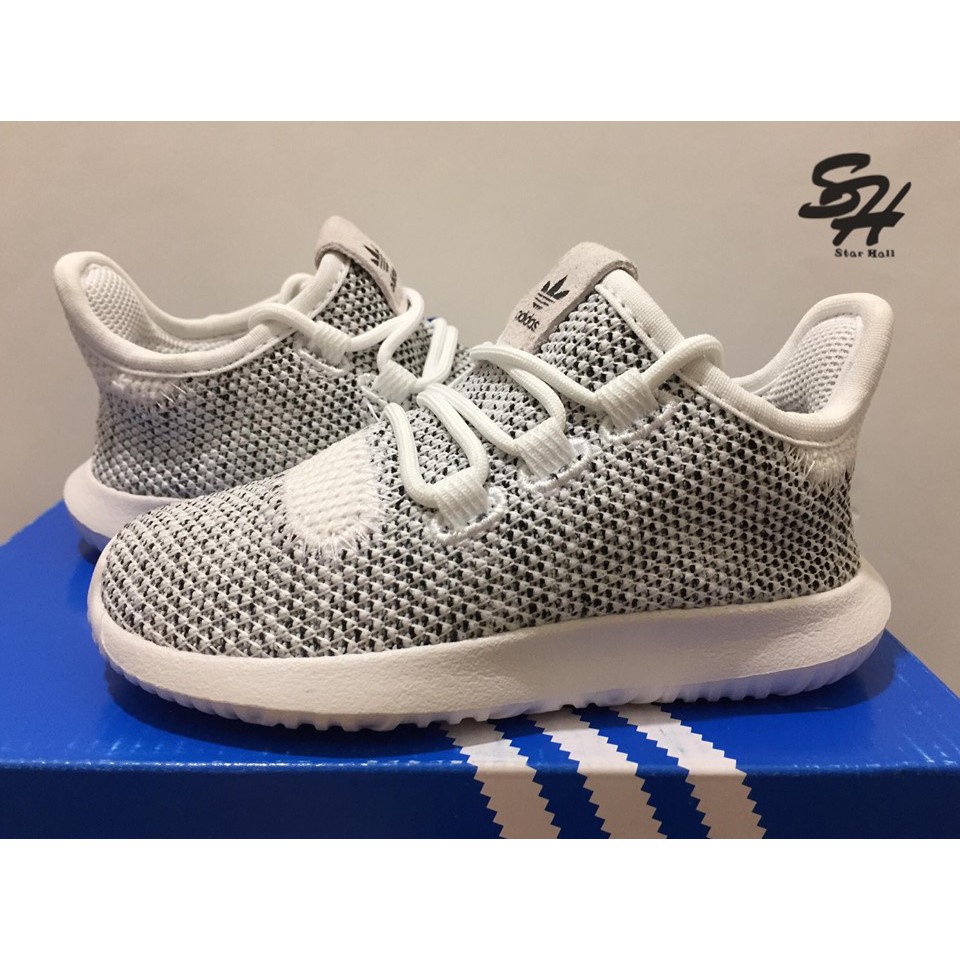 ADIDAS TUBULAR SHADOW KNIT I 白灰 平民版 小350 小童鞋 BY2224