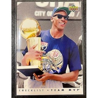 NBA 球員卡 籃球之神 Michael Jordan MJ 1992-93 Upper Deck Team MVPs