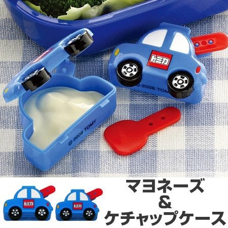 ♡松鼠日貨♡日本帶回 正版 tomica 汽車 造型 醬料盒 沙拉醬 千島醬 番茄醬 果醬 2個1組