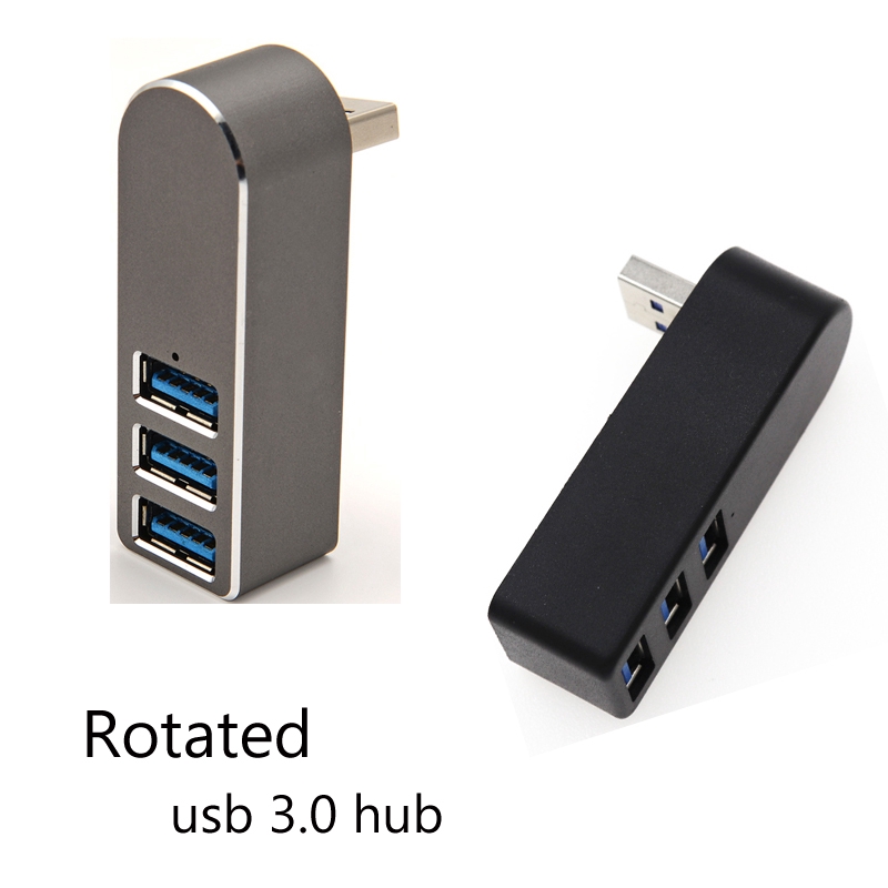 可旋轉usb擴充器 迷你便攜式3.0 usb hub分線器 3口usb hub 通用旋轉擴展塢集線器